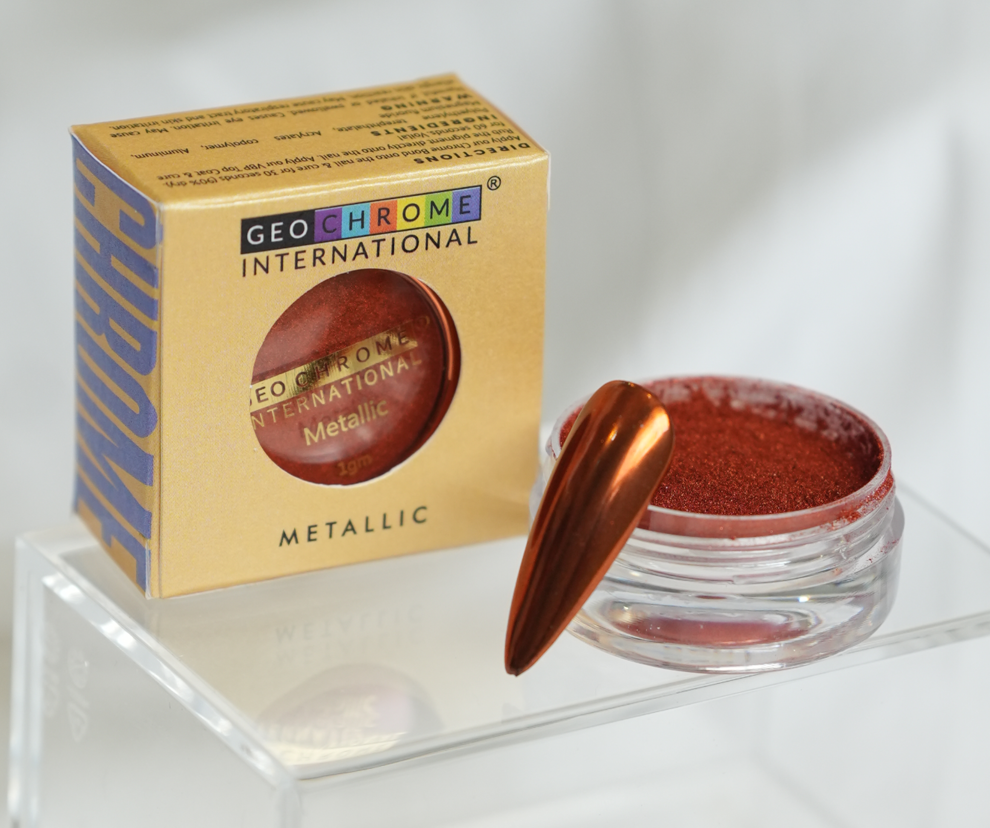 Metallic Chrome -Molten Red